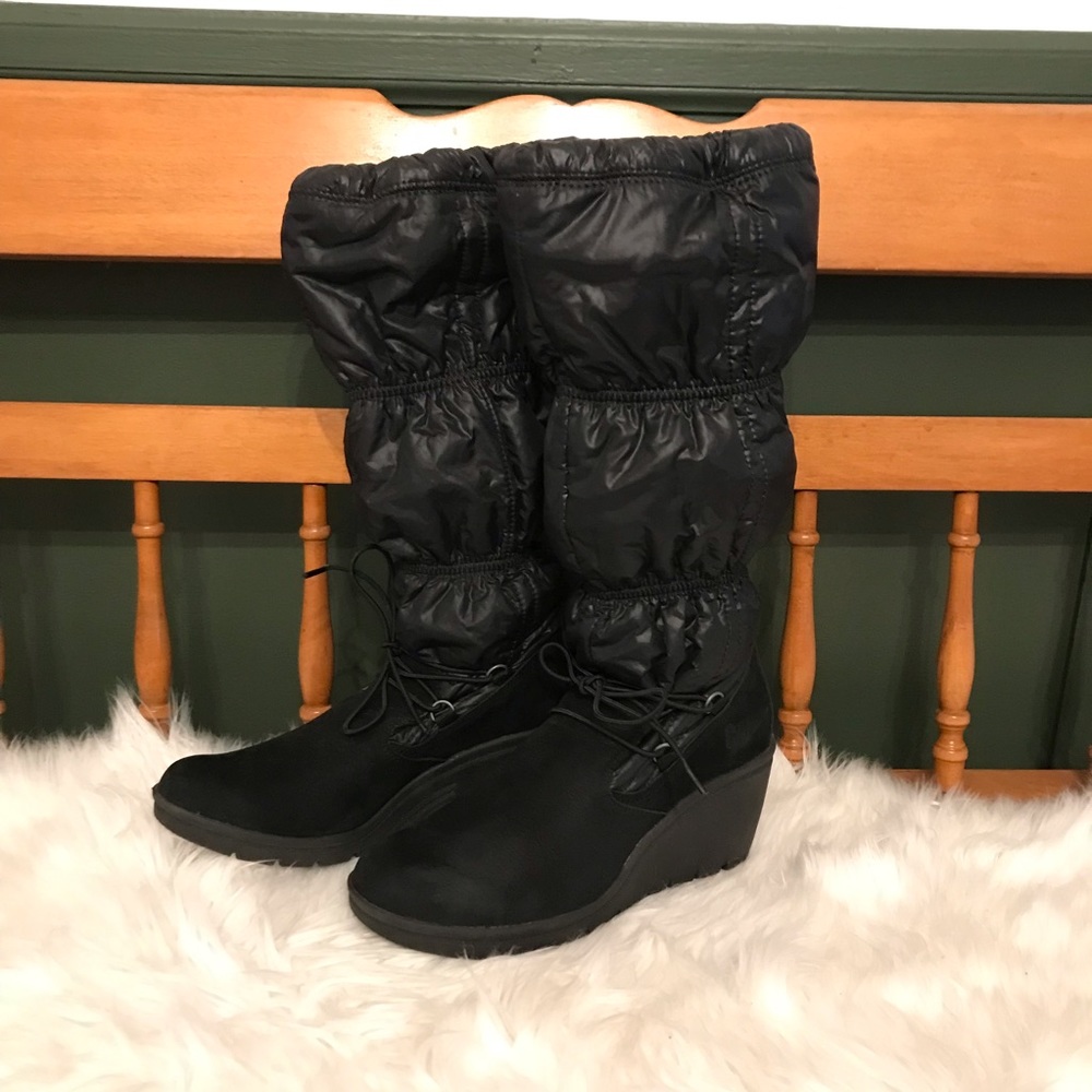 NWT CAT Caterpillar Mia Wedge Slouch Boots